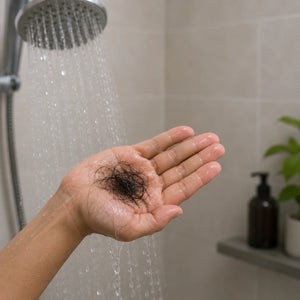 During hair wash
